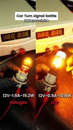 Halogen vs Lasfit T3 LED | Turn Signal Power Test