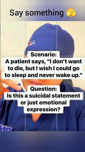 Passive Suicidal Ideation vs Suicidal Intent