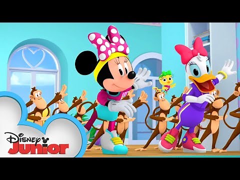 Monkeys, Monkeys Everywhere! | Minnie's Bow-Toons 🎀 | ‪@disneyjr‬