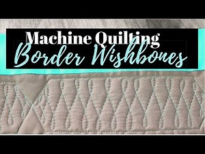 How to Quilt Echo Lines & Wishbones in Borders: Week 3 of the Free-motion Challenge Quilting Along