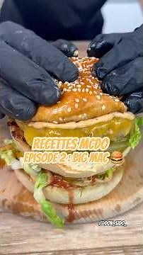 Recette Mcdo Ep2 : Big Mac 🍔🤌🏼 follow moi pour ne pas rater les autres épisodes ❤️ #recettemcdo
