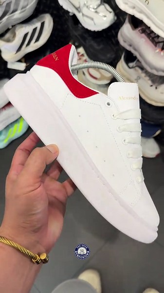Alexander McQueen Oversized Sneaker classic White/Lust Red review