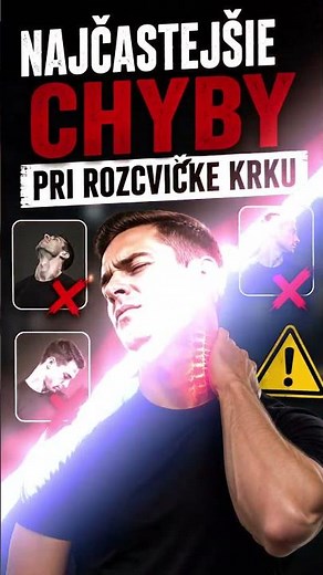 Najčastejšie chyby - cviky pre krčnú chrbticu #cvičení #exercise #sports