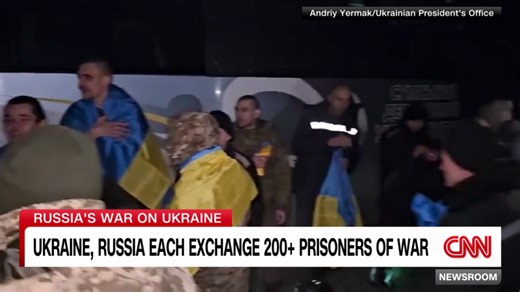 Russia and Ukraine exchange hundreds of prisoners