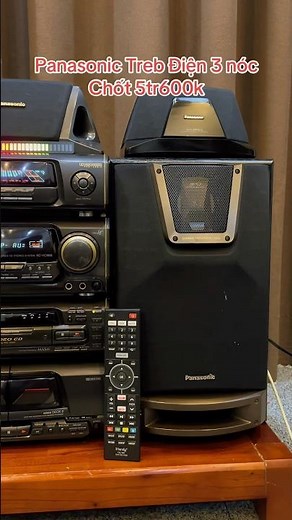 Pro audio panasonic full center and sub 500w cd and caset good #80smusic #pioneer #audiophile #hifi