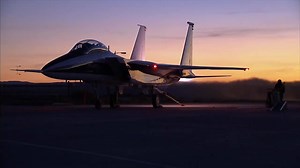 58K views · 971 reactions | At NASA Armstrong we are always innovating. We recently installed a high-power thrust stand to test the engines on our F-15 fleet. At 60,000 pounds, it is currently the highest rated hold back assembly at Edwards Air Force Base. This video shows the F-15B performing a sunrise twin-engine afterburner run at the high-power thrust stand. | NASA's Armstrong Flight Research Center | Facebook