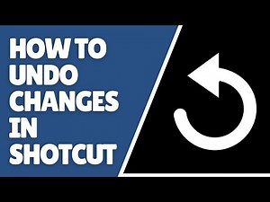 How to Undo Changes in Shotcut | Secret Methods