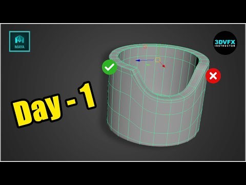 Why Topology is Crucial for 3D Modeling in Maya Day - 1 #topology