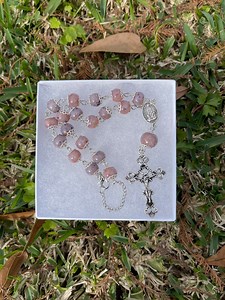 Memorial Flower Petal Car Rosary - Etsy
