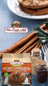 🥞 Organic Pecan Cinnamon Waffles, Anyone? 🍁 From mix to plate in minutes! Watch these golden waffles come to life! #OrganicWaffles #BreakfastGoals #OrganicFood | War Eagle Mill, Rogers Arkansas