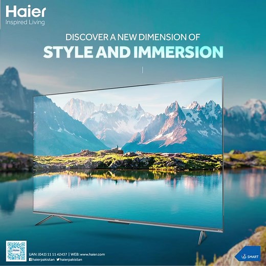 165 reactions · 51 comments | Step into a world of elegance with Haier P7UX's bezel-less wonder. Let its sleek design and immersive display elevate your viewing experience. #Haier #HaierP7UX #SmartLiving #InspiredLiving | Haier | Facebook