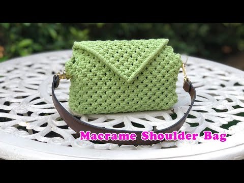 DIY macrame bag | macrame shoulder bag | Chompu Macrame