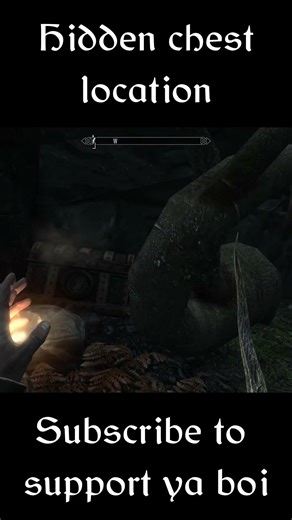 Hidden chest location in Eldergleam Sanctuary #skyrim #gaming #elderscrolls