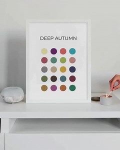 Deep Autumn Color Palette – Printable 8×10 Digital Download – Seasonal Color Analysis Poster - Etsy Canada