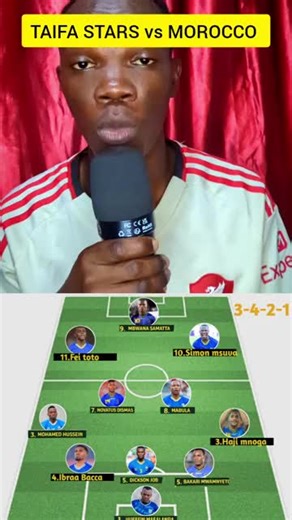 TAIFA STARS vs MOROCCO: Starting 11 Predictions