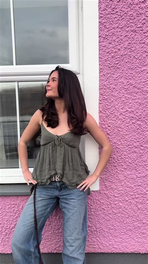 ad getting in the mood for spring with @hollister 🌦️🌼☂️🌞 #hollisterpartner #springoutfits #outfitinspo #pinterestgirl