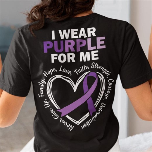 Epilepsy Warrior SVG, Purple Ribbon Heart Design (digital Download) - Etsy
