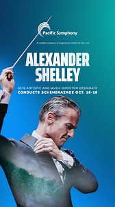 🎶 Alexander Shelley takes the stage this October 16–19 in Shelley Conducts Scheherazade! Hear Montgomery’s Starburst, Márquez’s soulful guitar concerto, and Rimsky-Korsakov’s Scheherazade. Get Tickets! | Pacific Symphony