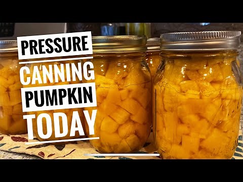 Pressure Canning Pumpkin Today. Let me show you how easy it is. ￼