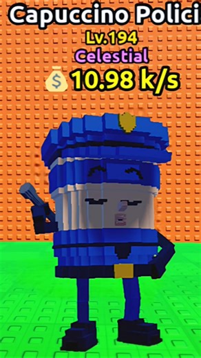 Capuccino Policia & escape tsunami for brainrots Part 13 #Roblox #shorts