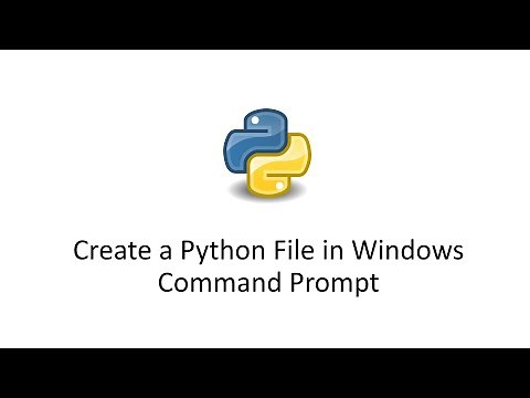 Create a Python File in Windows Cmd | Create a Python File in Command Prompt | Create a Python File