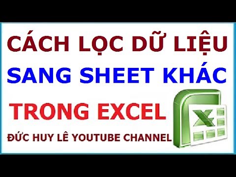 How to filter data to another sheet in Excel