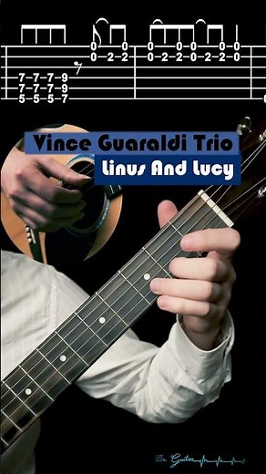 Linus And Lucy - Vince Guaraldi Trio | (Main Riff) TABS Tutorial - Dr. Guitar