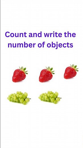 Count and write the number of objects for kids || Learn addition for lkg and preschool kids || maths