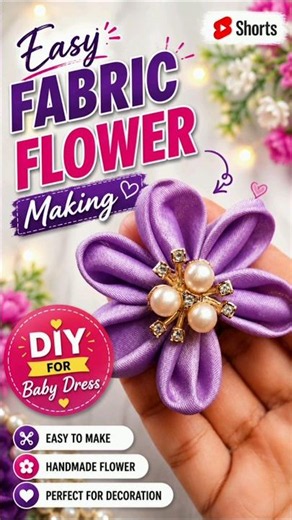 Perfect Fabric Flower for D:#FabricFlower #ClothFlower Decoration