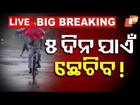 🔴LIVE | ୫ ଦିନ ପ୍ରବଳ ଛେଚିବ| Heavy Rainfall Alert for Odisha | IMD Issues Warning | OTV Live