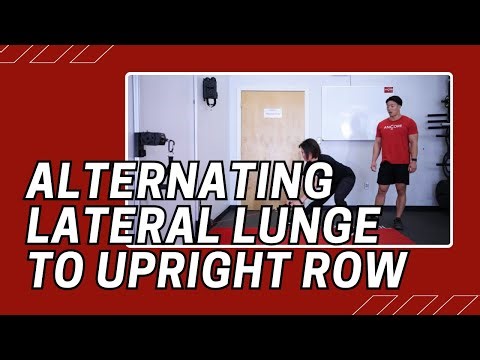 Alternating Lateral Lunge to Upright Row | Cable Machine Exercise