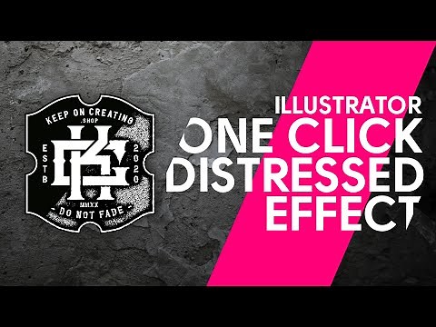 One Click Distressed Effect in Illustrator - Distress Effect in illustrator