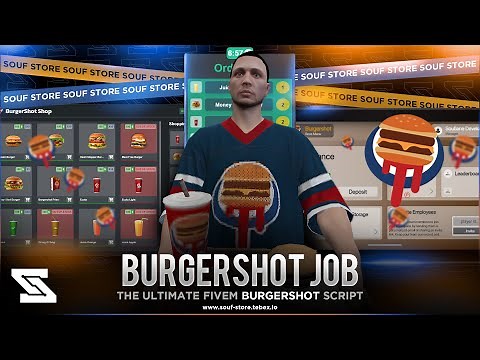 FiveM | Burgershot Job | Advanced Restaurant | QBCore - ESX - Qbox | Full Showcase!