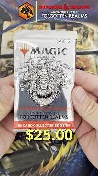 Opening a $25 Adventures in the Forgotten Realm Collector Booster #mtg #magicthegathering