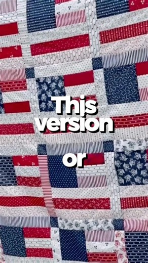 Easy Flag Quilt Pattern #quilting