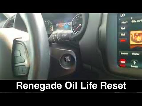 2018 Jeep Renegade Maintenance Reminder Reset / oil life
