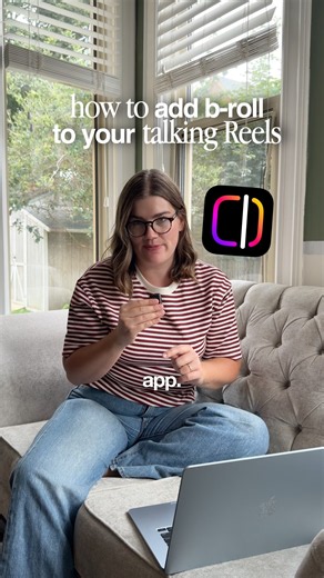 How to add b-roll to talking head videos in Edits app #editing101