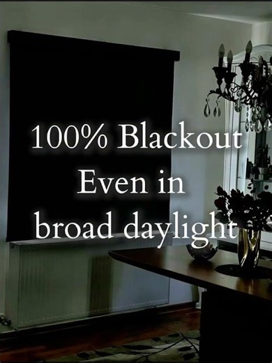 Watch what happens when you pull down these 100% blackout blinds...
