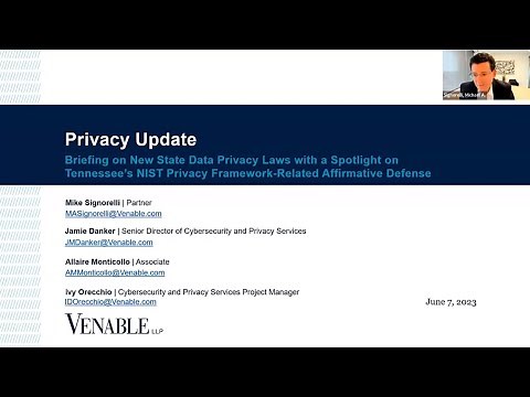 2023 Privacy Update: Briefing on New State Data Privacy Laws