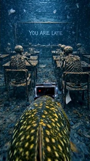 Underwater School Horror “YOU ARE LATE” #shorts