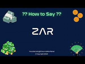 How to Pronounce 💶 ZAR? (CORRECTLY) | How to Say ZAR? | How to Pronounce Currencies & Money