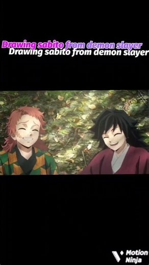 Drawing sabito from demon slayer fanart #animeedits #anime #demonslayer