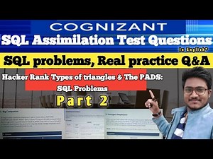 Assimilation test mysql questions || Part 2 || Types of triangles & the PADS hackerrank problems