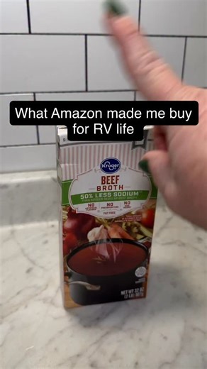 Amazon made me buy this! My RV freezer has limited space but so does my pantry and since I’m into making broth myself , this helps me save pantry space , money, and is better for my family! Link 🔗 is in bio! These silicone soup trays come in a two pack. #rvlife #rvkitchen #amazonproducts | Gretchen Watson