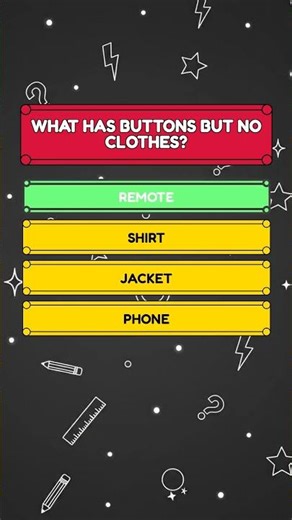 Test Your Brain! Buttons & Clothes Riddles - 2 Questions