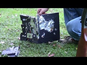 Gun vs Laptop - total destruction