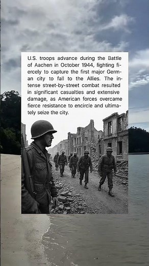 Battle for Aachen: U.S. Troops Enter Germany, 1944