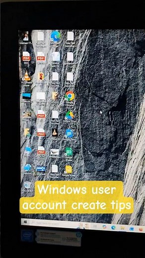 windows user account creat tips