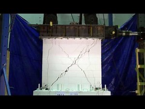 Cyclic load testing of reinforced masonry shear walls