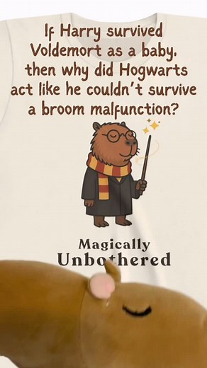 Move over Rita Skeeter. Gene asks the hard hitting Harry Potter questions. #harrypotterart #potterfan | Capy Life